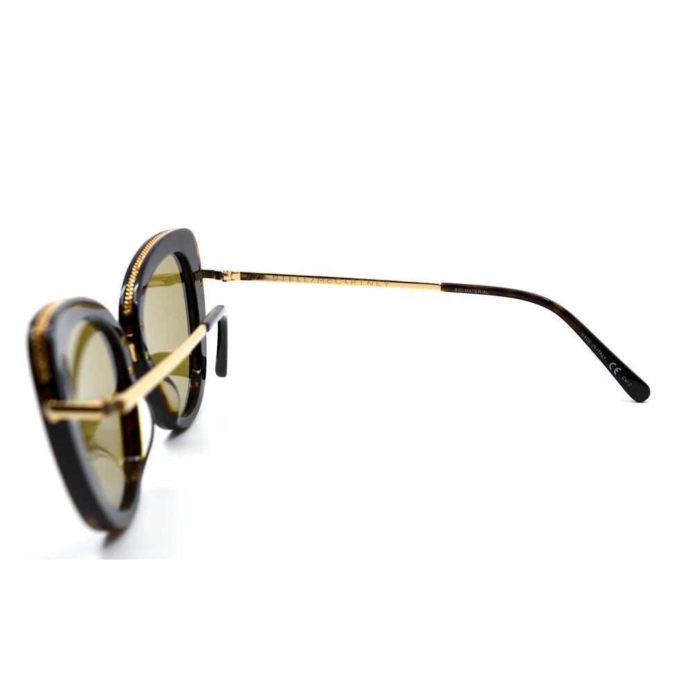 STELLA McCARTNEY SC0189S 002 HAVANA GREEN WOMEN'S AUTHENTIC SUNGLASSES - Picture 7 of 9
